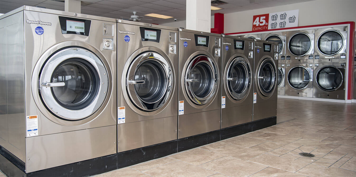 interior of Wash Club laundromat